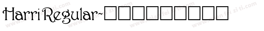 Harri Regular字体转换